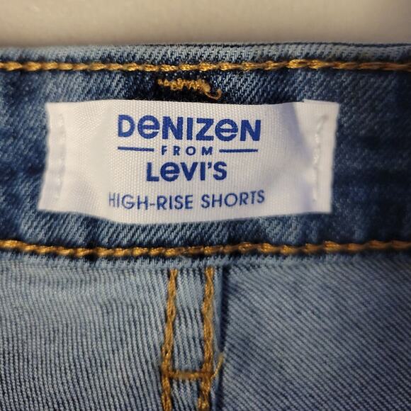 Levi's Denizen Cut Off Denim Shorts‎ Festival Hippie 70s Coastal Cowgirl Size 32 - Picture 4 of 5